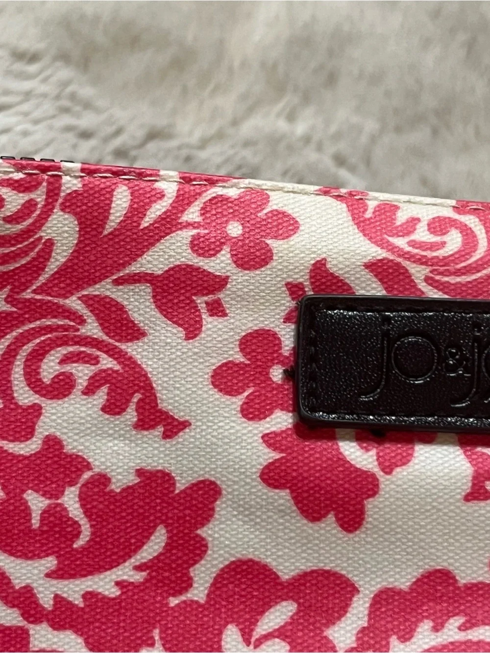 Pink Floral Makeup Organizer Pouch - Unbranded 02-21